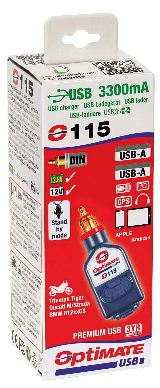 Adaptateur USB Tecate Optate M. Din Stecker