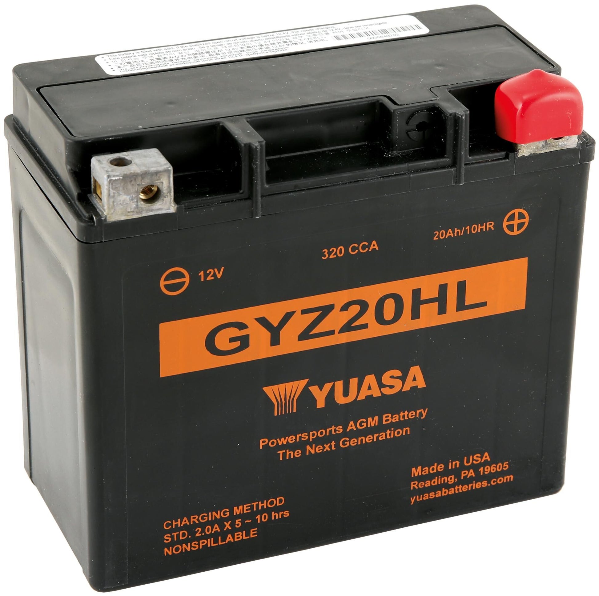 Yuasa Battery Gyz20HL AGA
