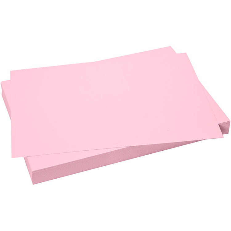 CARTEAT CARRADE CARTEUR, FEUILLE 50X70 CM, 270 GR, rose clair, 10 feuilles 1 boîte