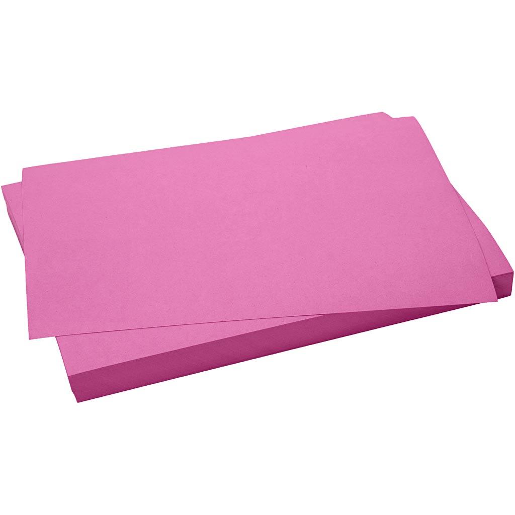 CARTEAT CARRADE CARTEUR, FEUILLE 50X70 CM, 270 GR, ROSE, 10 FEUILLE 1 BOX