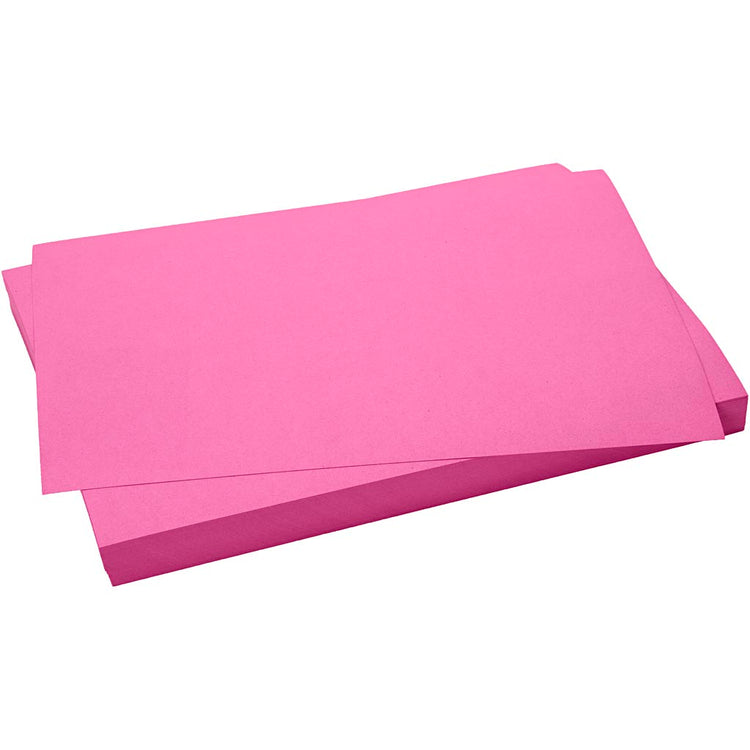 CARTEAT CARRADE CARTEUR, FEUILLE 50X70 CM, 270 GR, ROSE, 10 FEUILLE 1 BOX