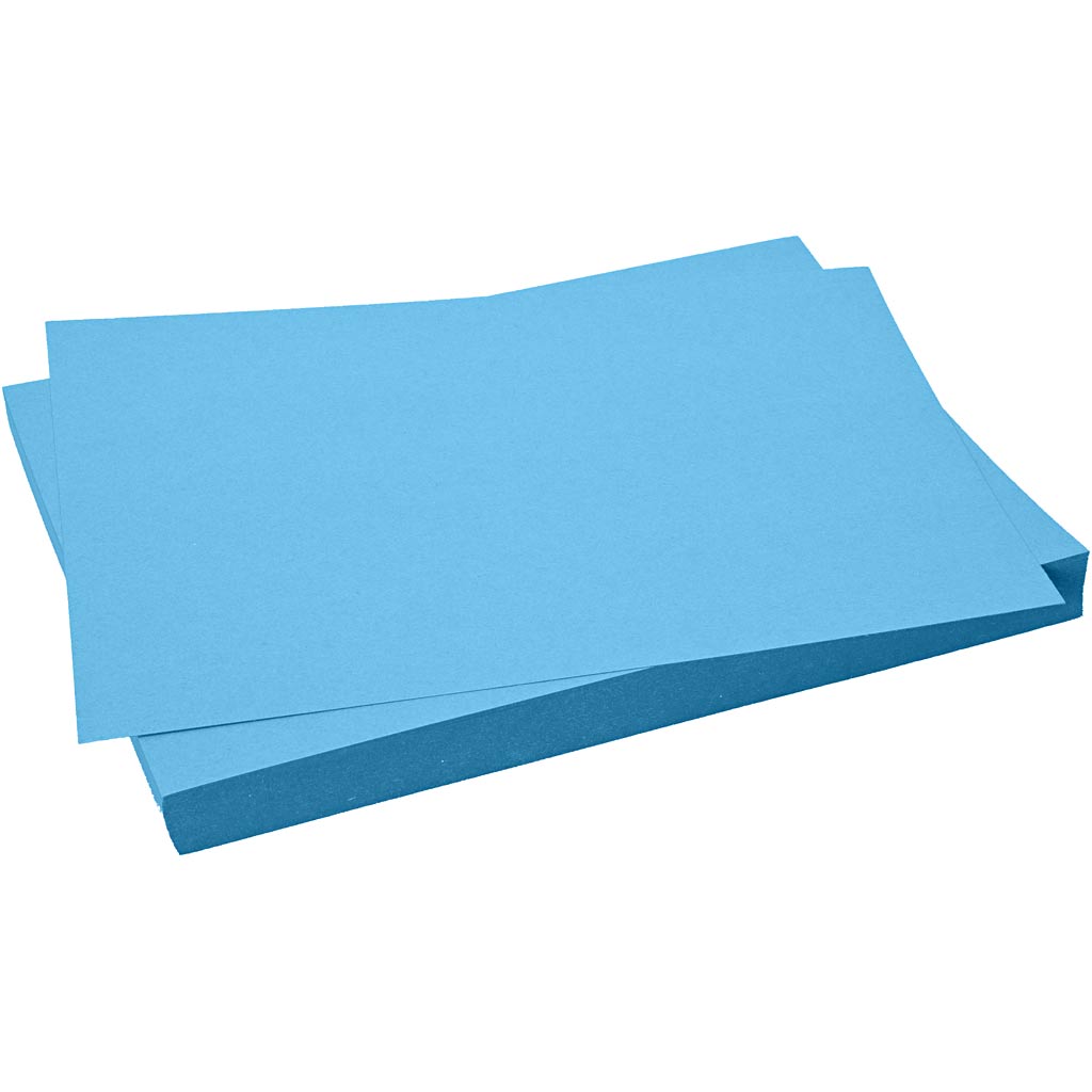 CARTEAT CARDINE CARTEUR, FEUILLE 50X70 CM, 270 G, BLEU, 10 FEUILLE 1 BOX
