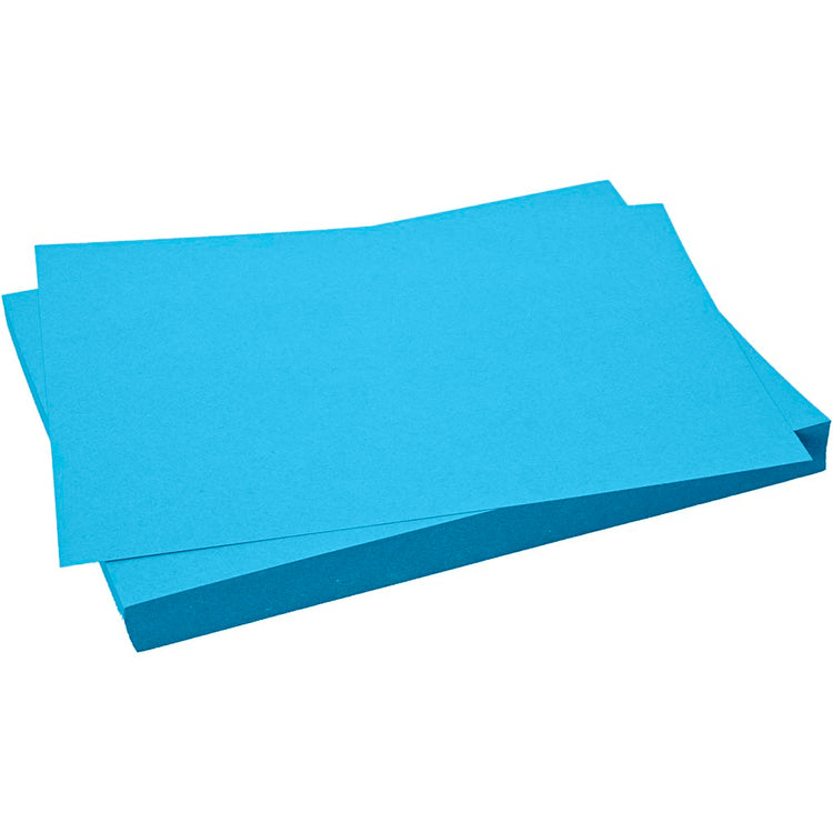 CARTEAT CARDINE CARTEUR, FEUILLE 50X70 CM, 270 G, BLEU, 10 FEUILLE 1 BOX