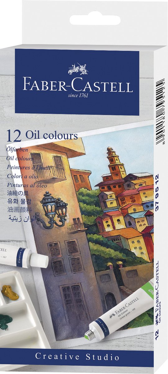 Peinture à l'huile Faber-castell - 9 ml - 12 tubes - fc-379512