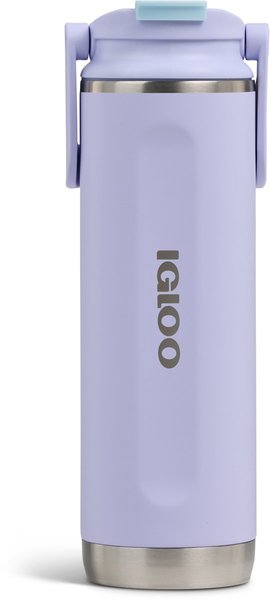 Igloo - flip 'n' sip - gourde - gobelet - lilas - 475ml - bouteille thermos