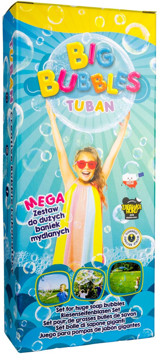 Méga ensemble Tuban de jouets soufflant des bulles pour les grands enfants à bulles de savon.