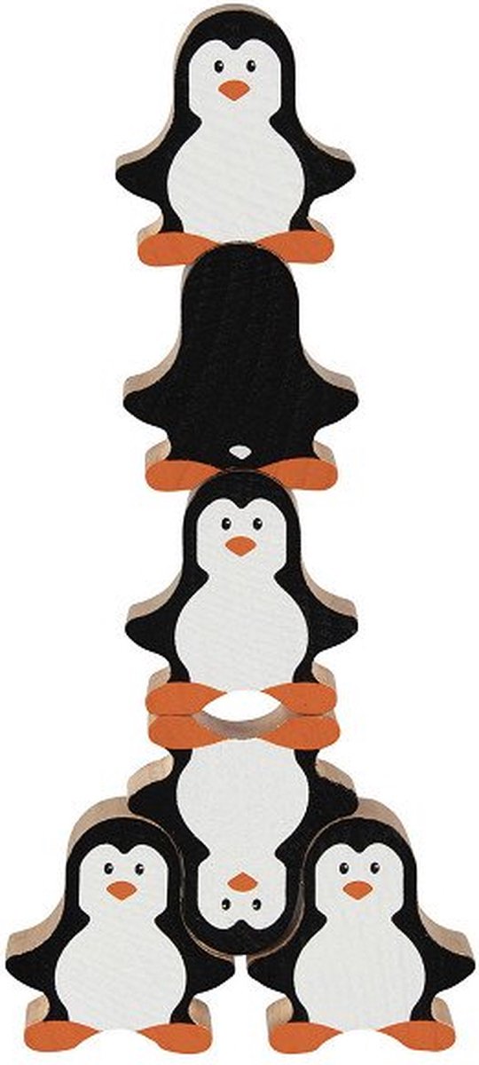 Jeu d'empilement en bois goki pinguin