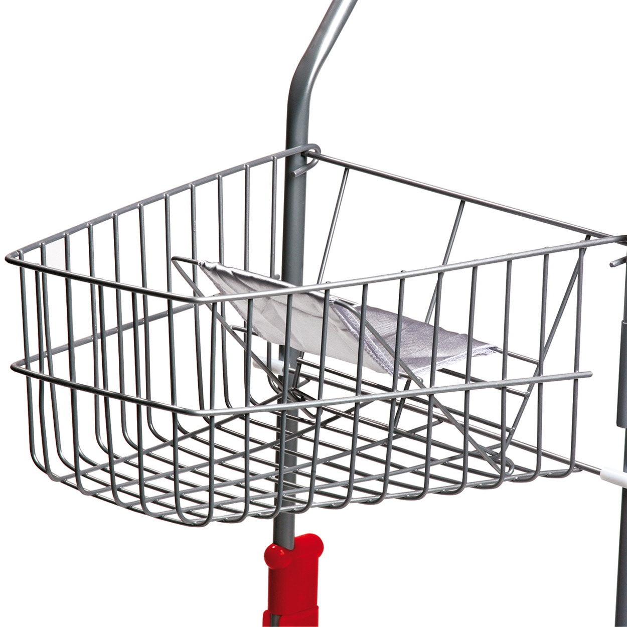 Cart d'achat de petits pieds avec siège et drapeau de poupée