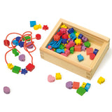 Perles de perles en bois à petit pied, 84e. - afbeelding 2