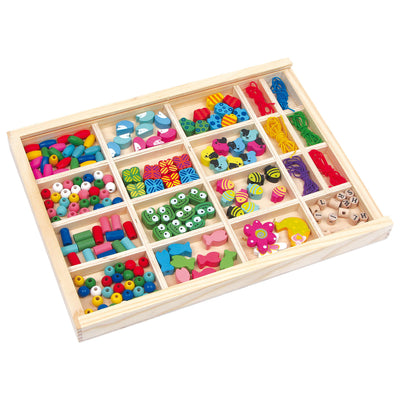 Petit pied - ensemble de perles en bois