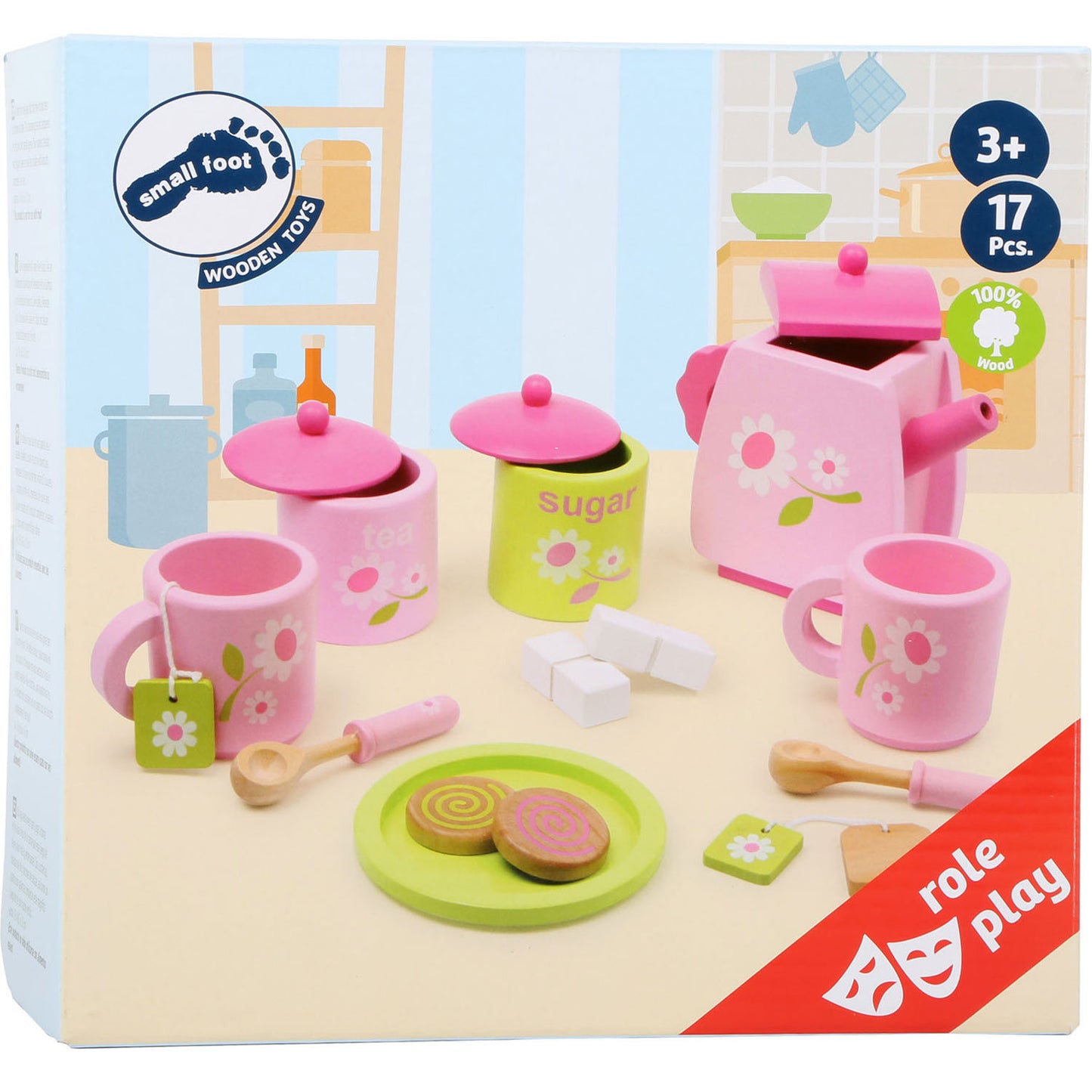 Small Foot Wooden Tea Set, 17dlg.