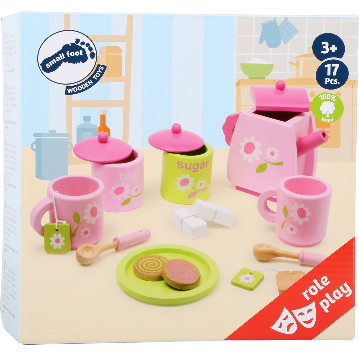 Small Foot Wooden Tea Set, 17dlg.