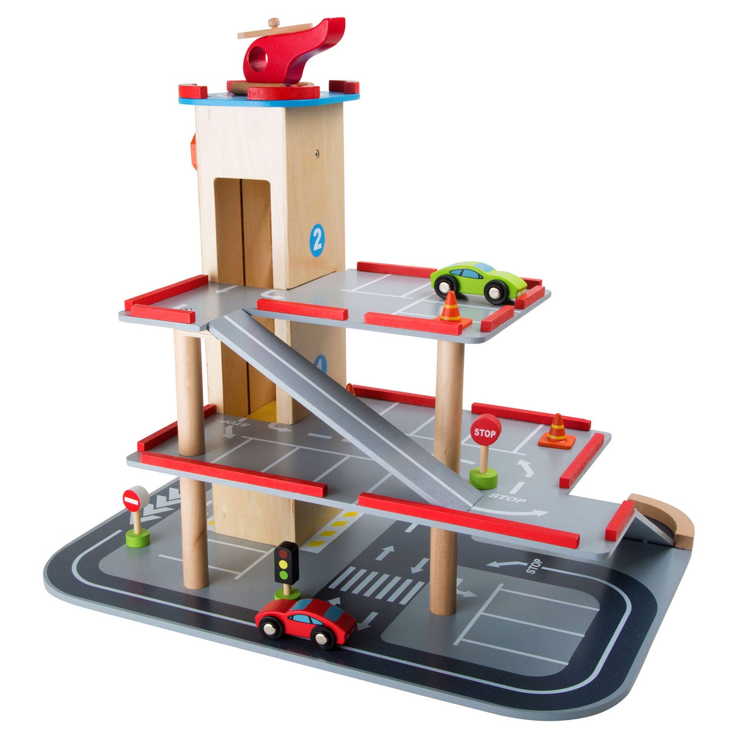 Petit pied - parking en bois avec accessoires
