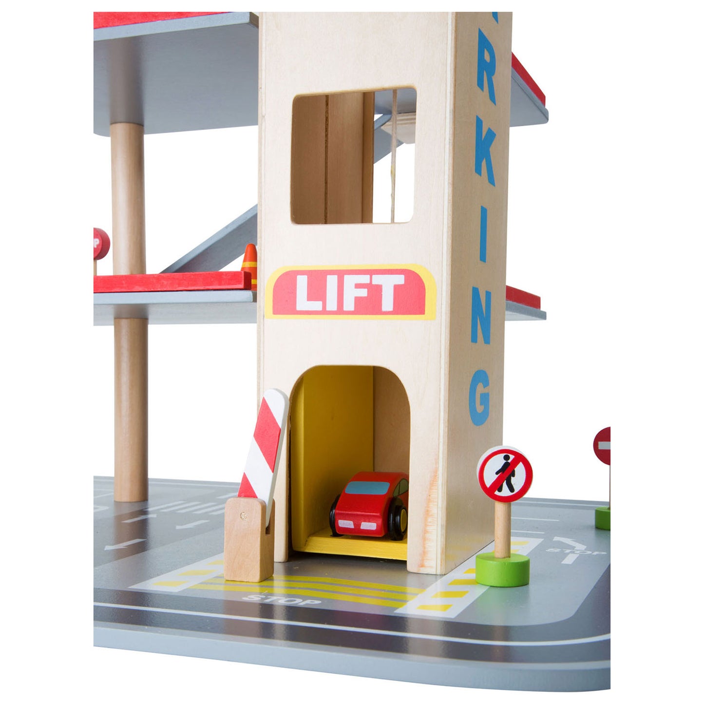 Petit pied - parking en bois avec accessoires