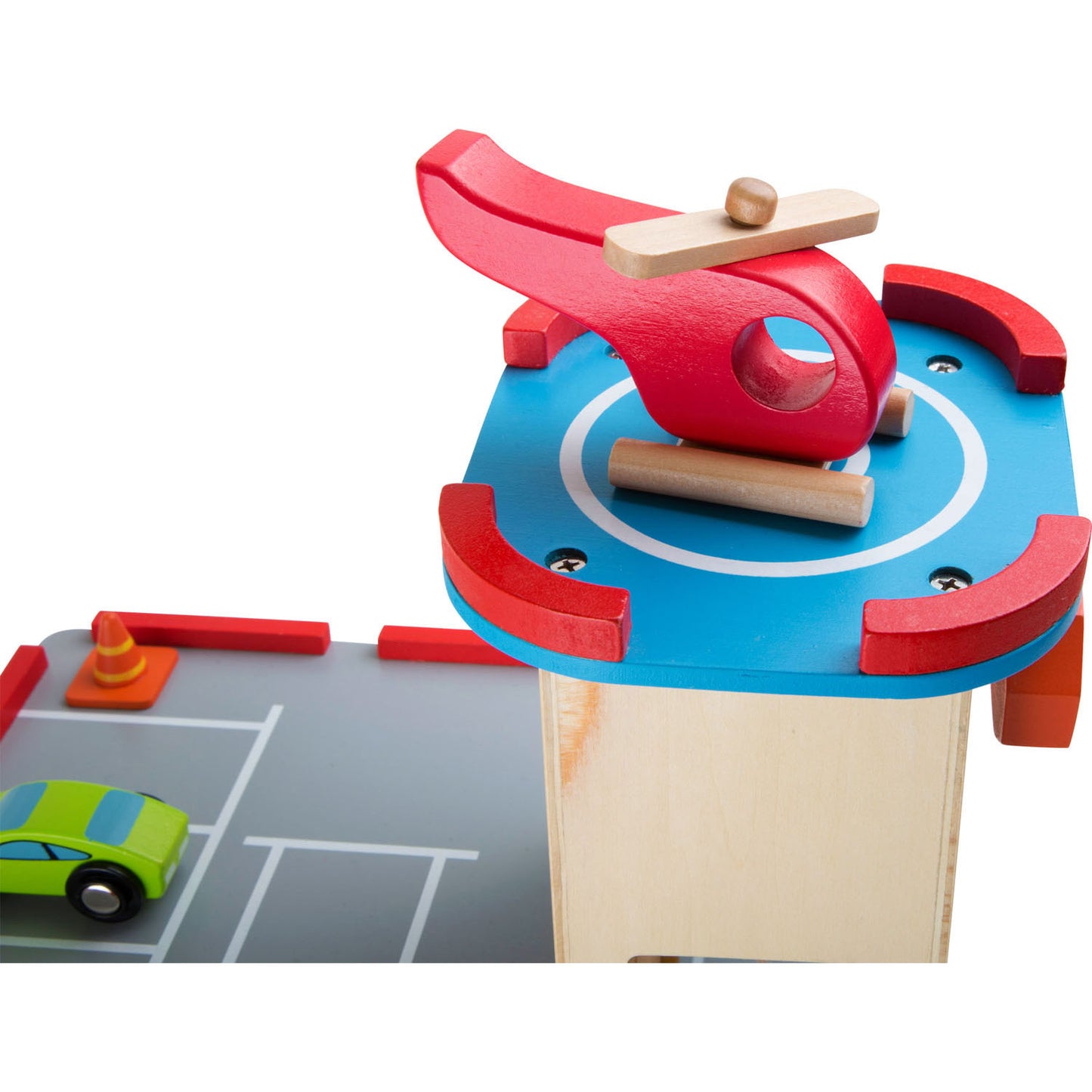 Petit pied - parking en bois avec accessoires