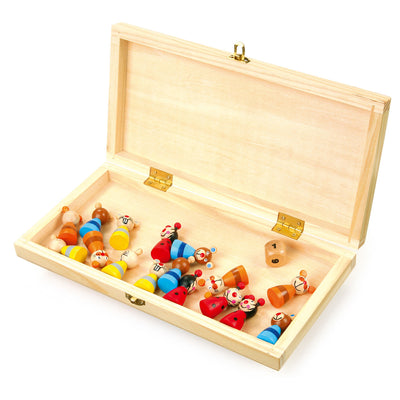 Animaux ludo en bois à petit pied