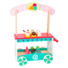 Cart de crème glacée en bois à petit pied avec accessoires