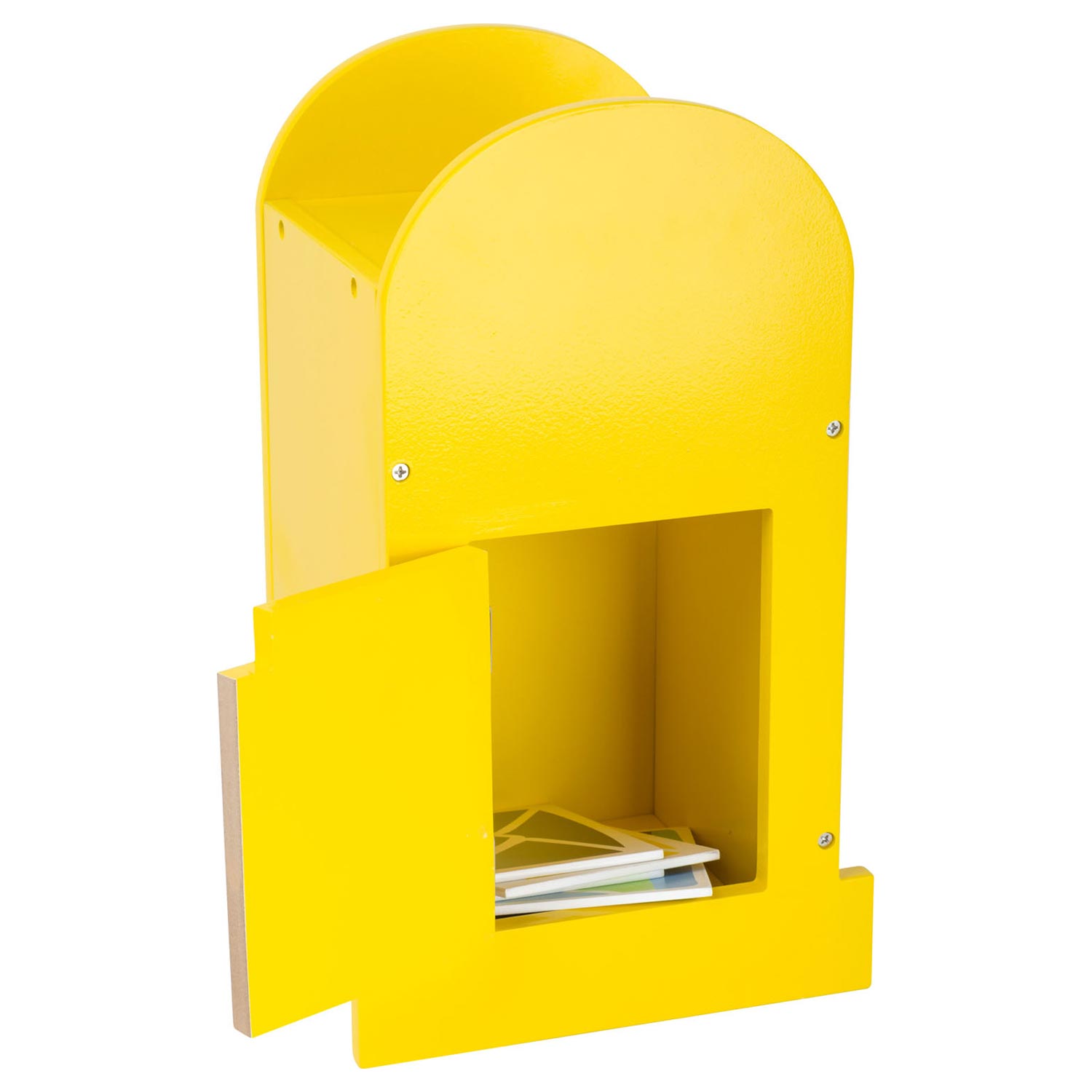 Boîte aux lettres en bois à petit pied avec accessoires