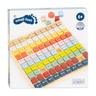 Petit pied de calcul en bois temps couleur, 82dlg.