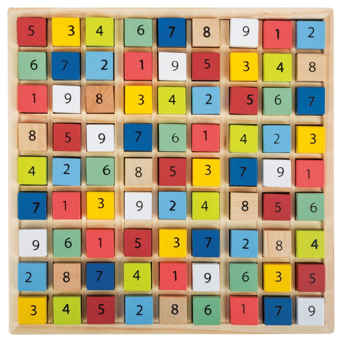 Couleur de jeu Saudoku en bois petit, 82dlg.