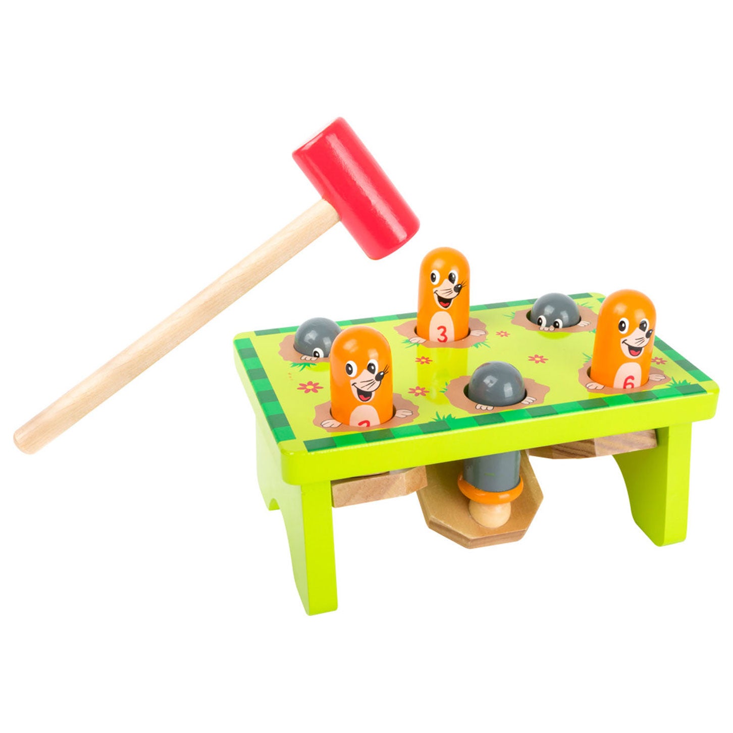 Petit pied en bois Hamperbank mollen