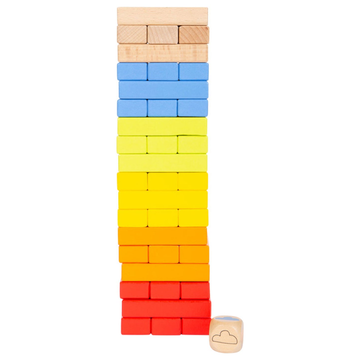 Small Foot Wooden Rainbow Wobbel Tower Tower