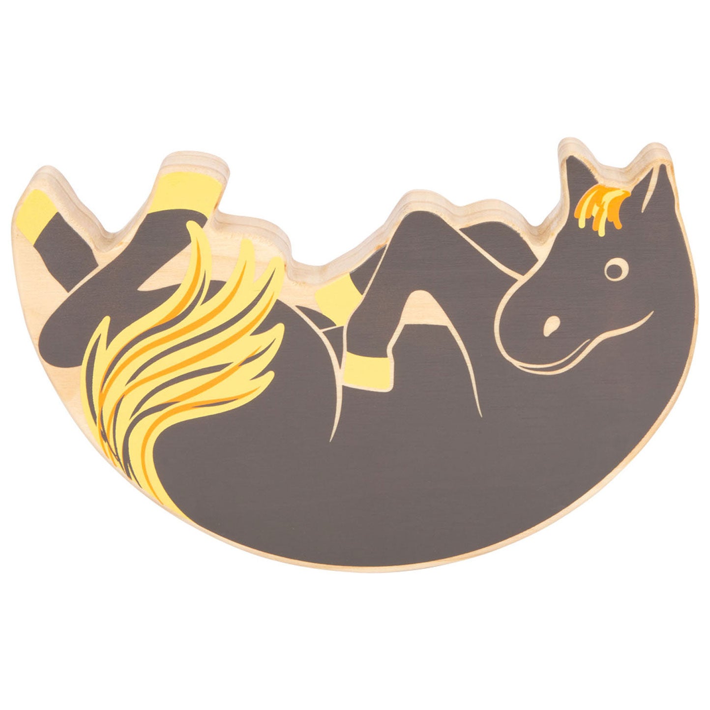 Petit pied de jeu en bois à cheval, 7dlg.