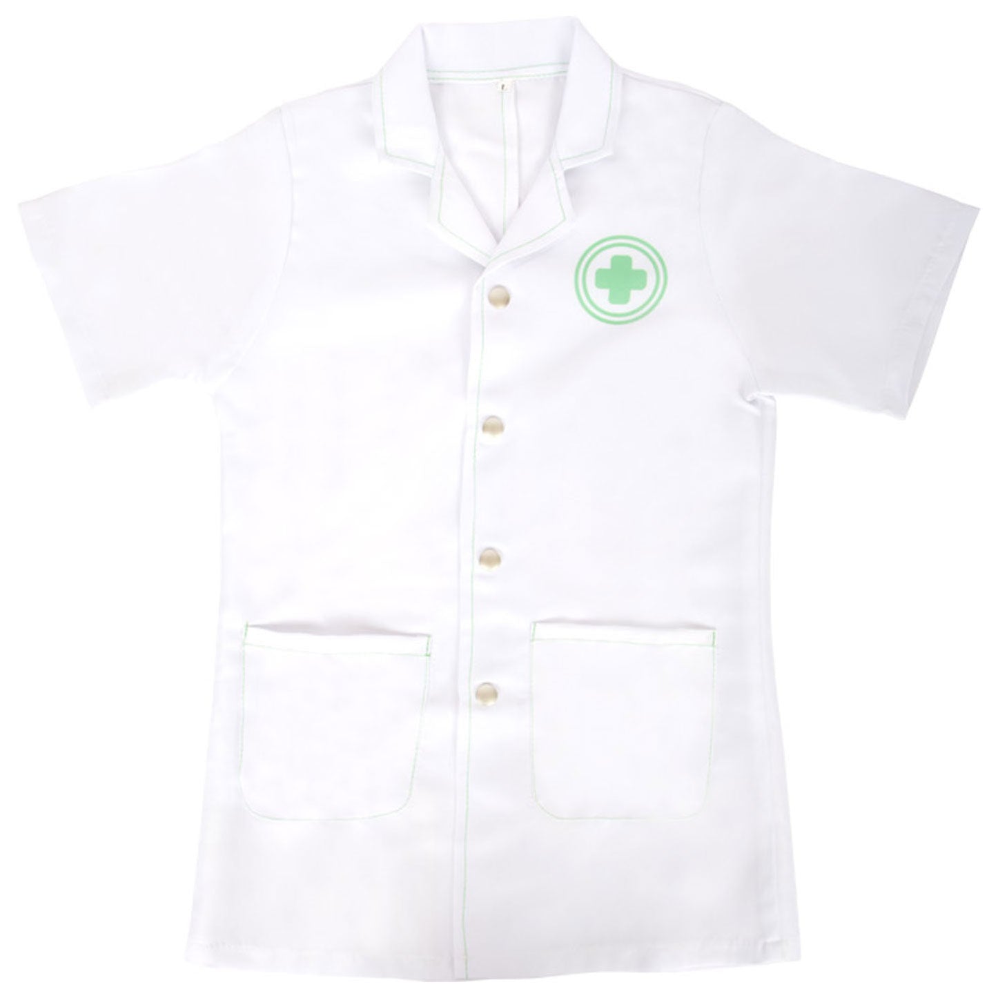 Veste de petit médecin avec accessoires en bois, 4dlg.
