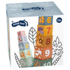 Blocs d'empilement de petits pieds en carton, 10dlg.