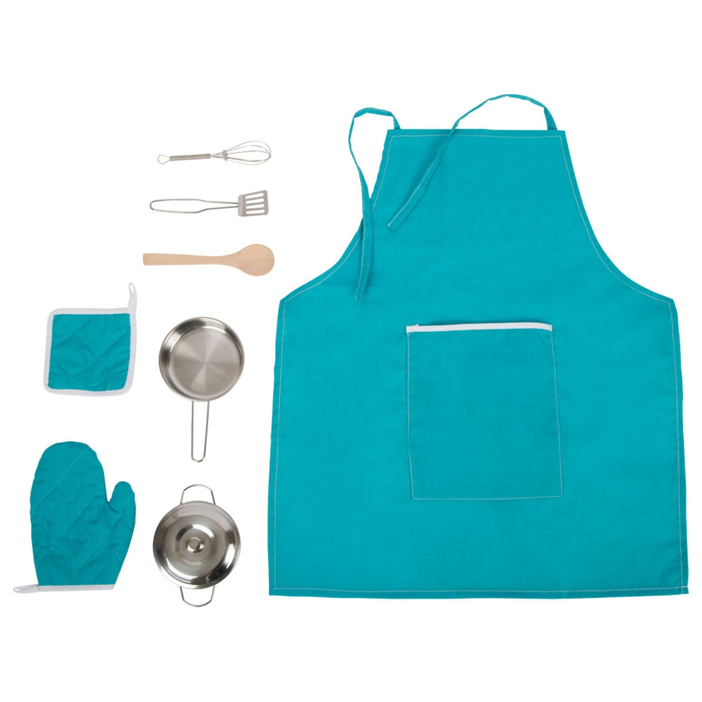 Small Foot Play Cooking Ensemble avec tablier, 9dlg.