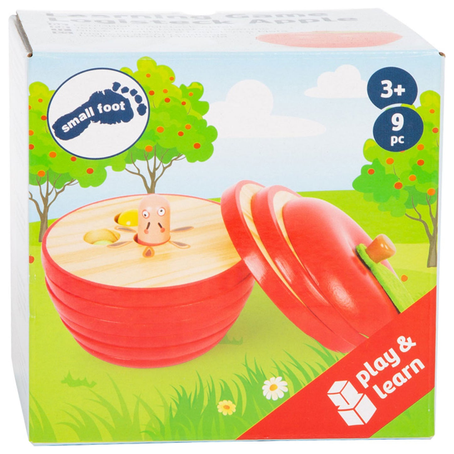 Jeu d'empilement en bois petit pied pomme