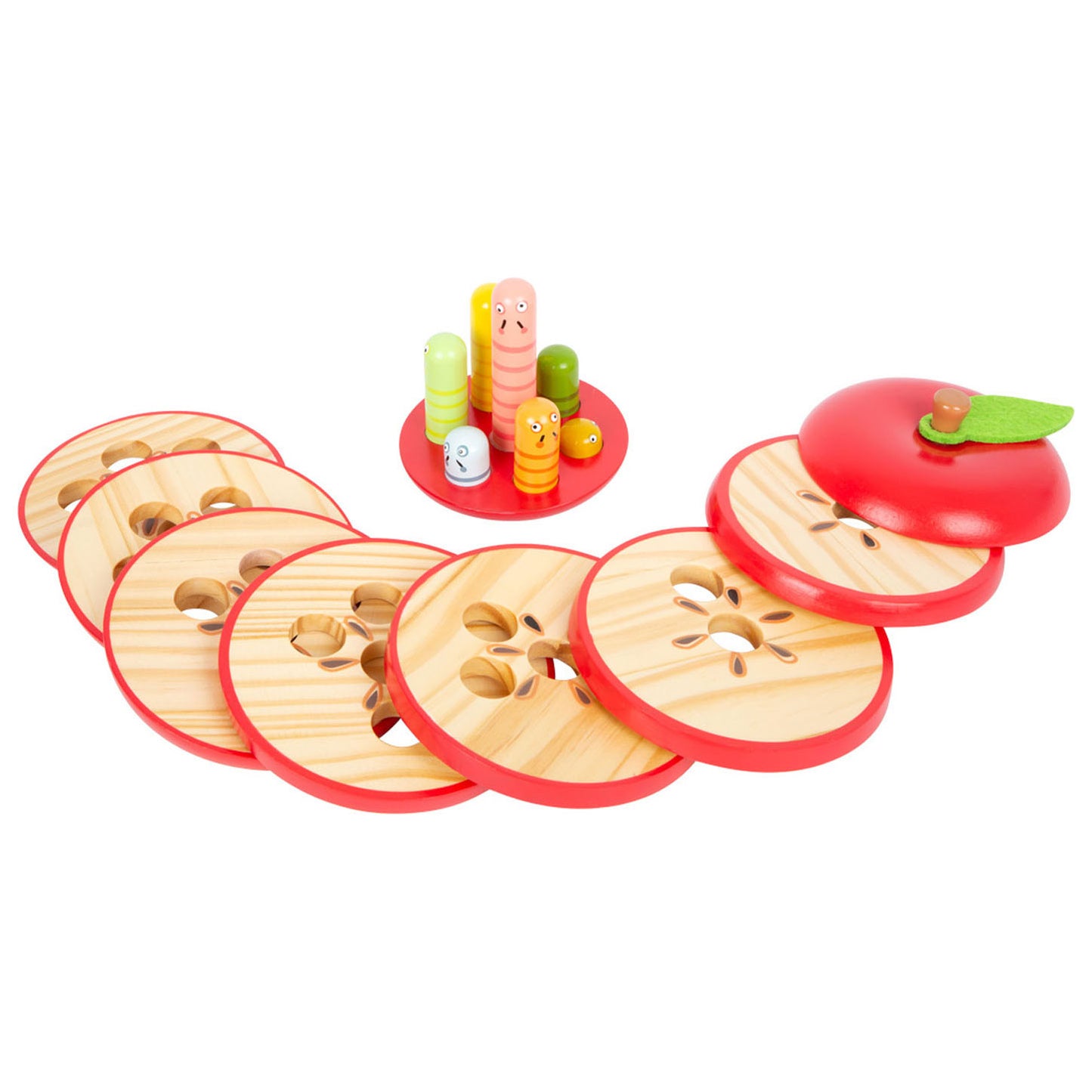 Jeu d'empilement en bois petit pied pomme