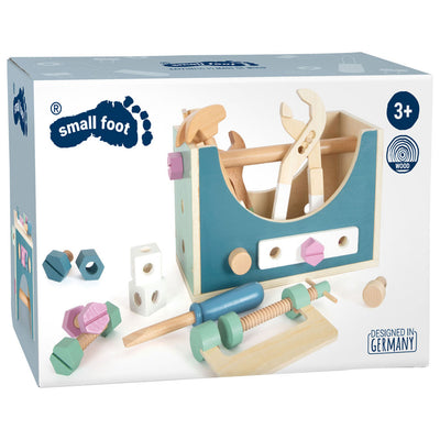 Boîte à outils en bois à petit pied nordique 2in1, 28dlg.