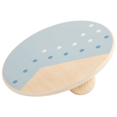 Banque d'équilibre en bois petit pied bleu