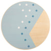 Banque d'équilibre en bois petit pied bleu