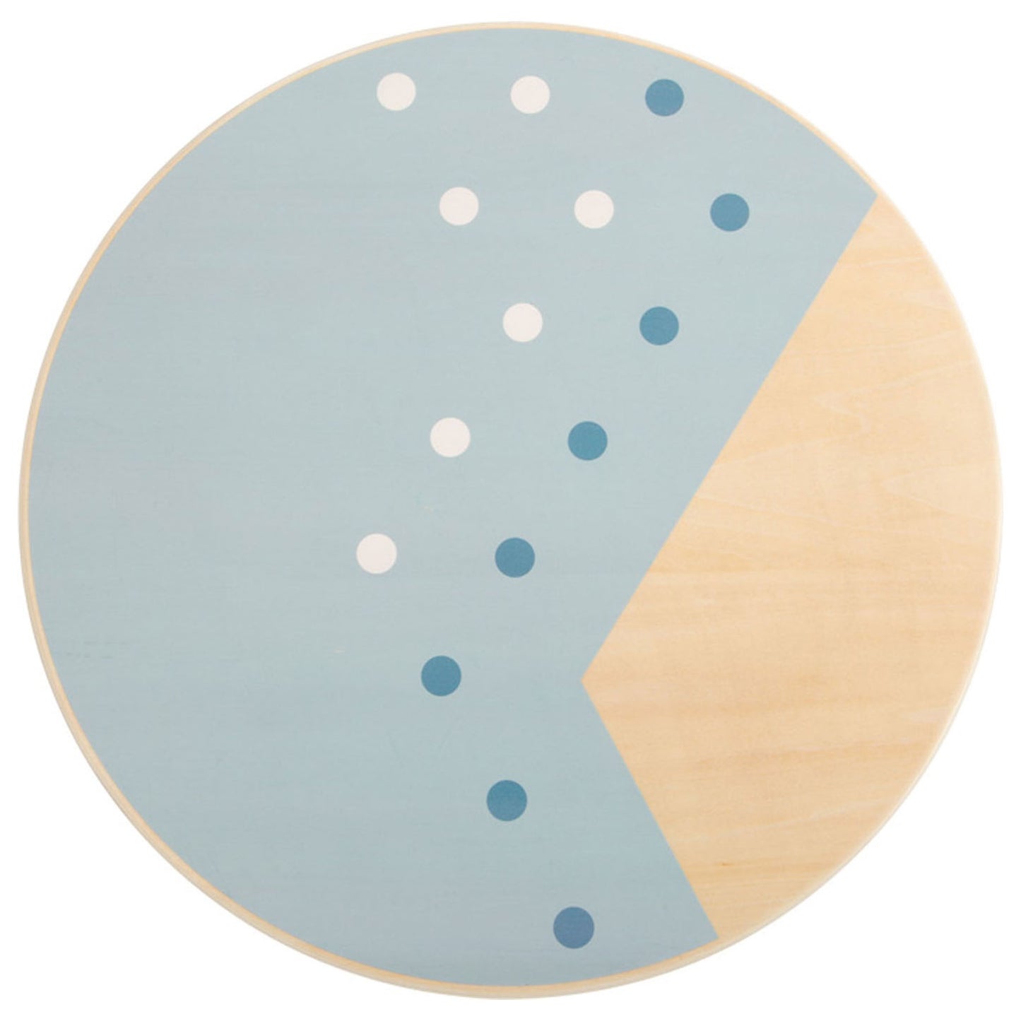 Banque d'équilibre en bois petit pied bleu