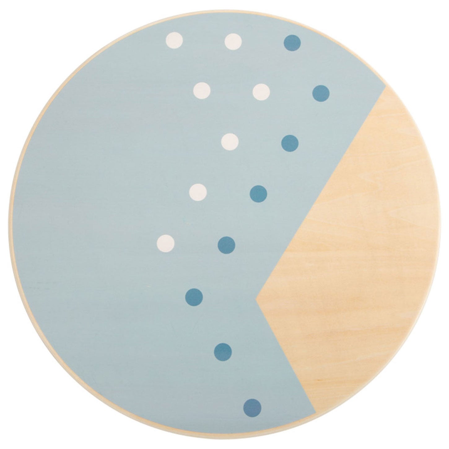 Banque d'équilibre en bois petit pied bleu