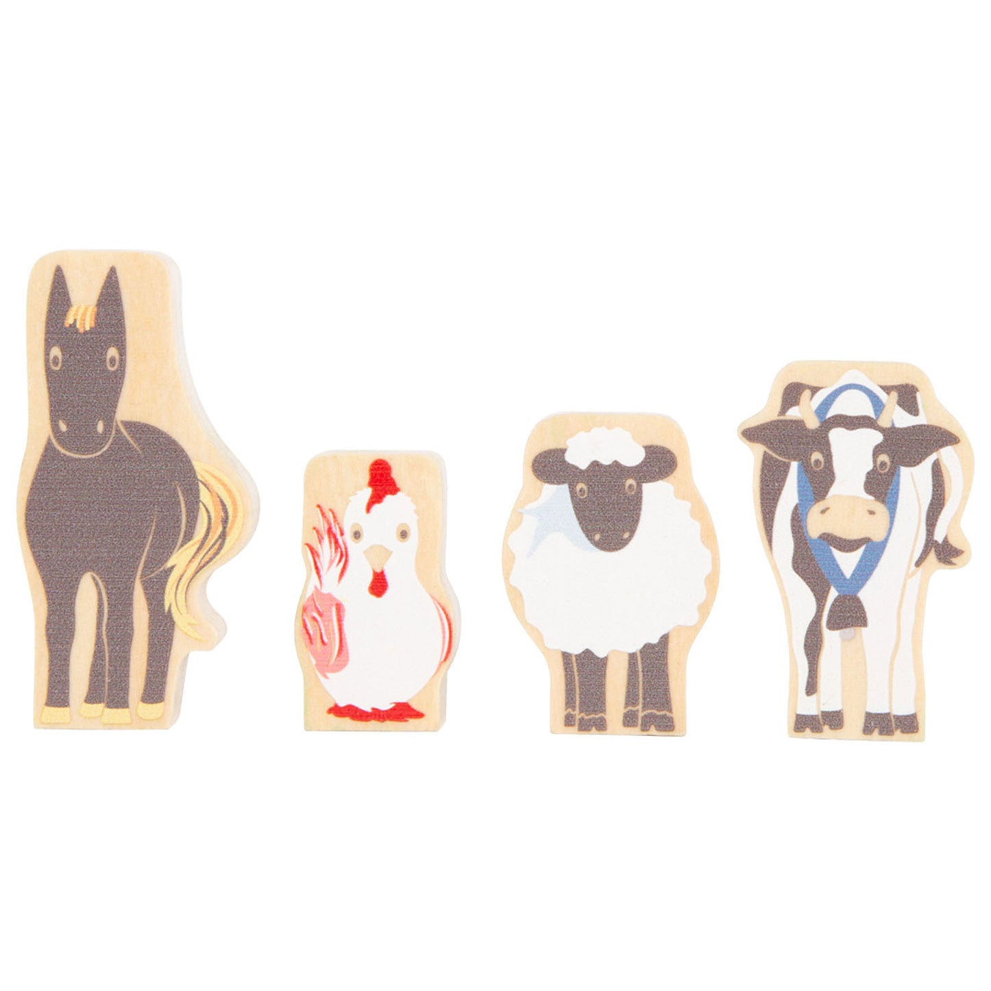 Petit pont de jeu en bois de petit pied Animaux