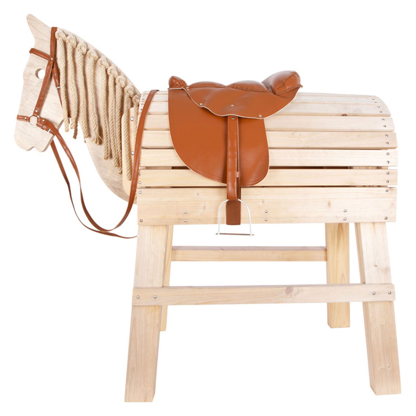 Petit harnais de chevaux et selle pour enfants