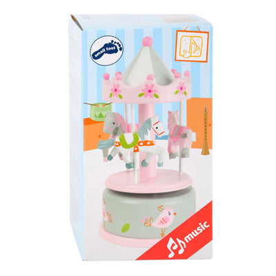 Boîte de musique en bois petit pied et licorne wandable