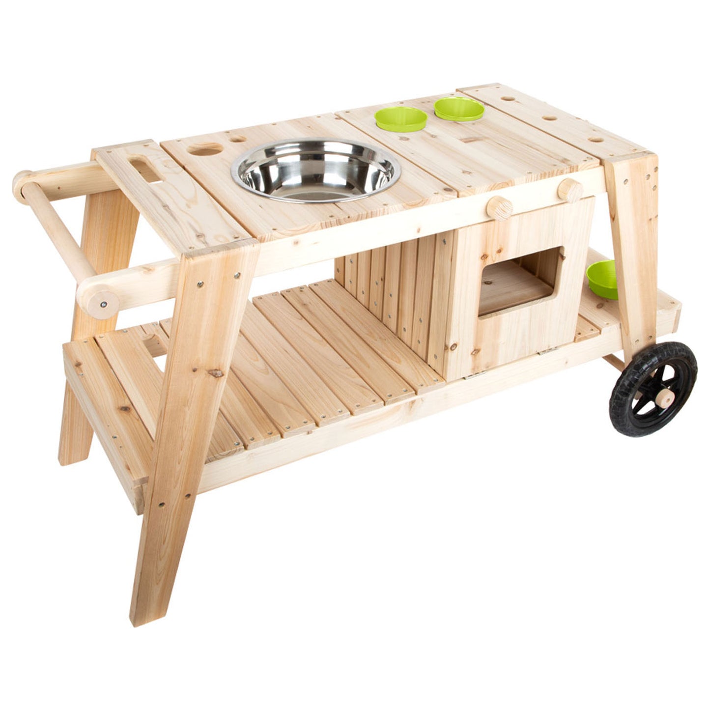 Cuisine de jeu en plein air de boue de petit pied