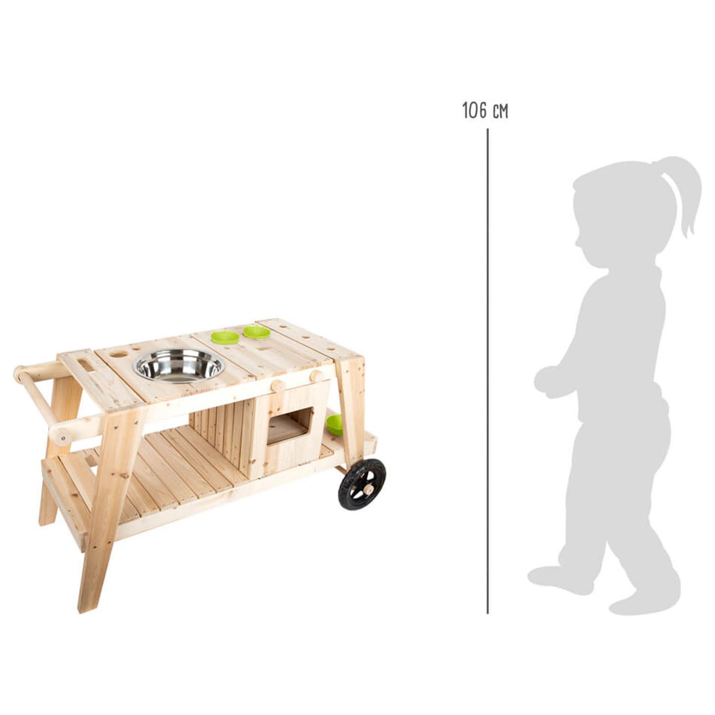 Cuisine de jeu en plein air de boue de petit pied