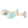 Petit pied de bébé en bois hochet maracas dier, ensemble de 2