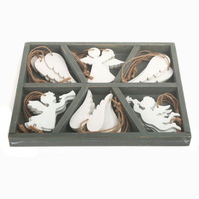 Petit pied - cintres de Noël en bois Engel, 18e.