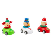 Petite voiture de Noël en bois de petit pied - afbeelding 1