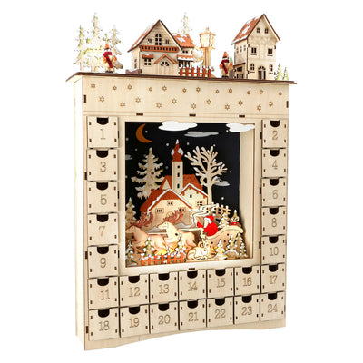 Petit pied - Calendrier de l'Avent en bois rêve d'hiver