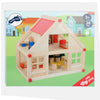 Petite maison de poupée en bois avec meubles, 23dlg.