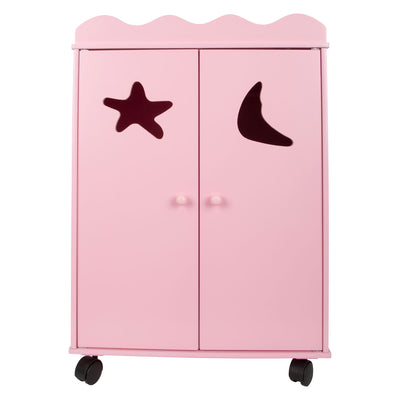 Petit pied de poupée en bois rose