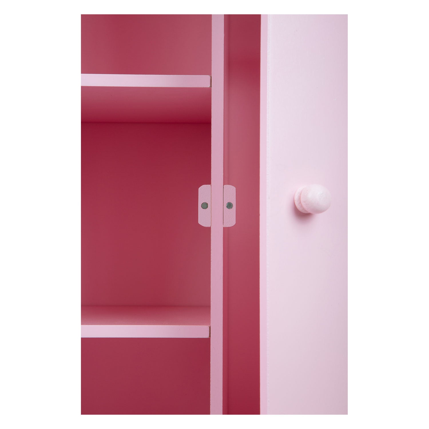 Petit pied de poupée en bois rose