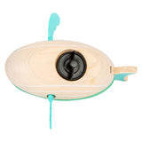 Petits jouets de bain à pied excitable baleine en bois excitable - afbeelding 4